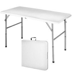 4' Folding Portable Plastic Outdoor Camp Table