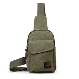 Men's Chest Small Backpack Casual Waist Bag (Color: green)