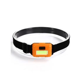 Mini 3W COB Led Head Lamp; 3 Modes Waterproof Head Lamp; Head Flashlight Outdoor Camping Night Fishing Head Lamp; Batteries Not Included; Christmas Li (Color: Orange)